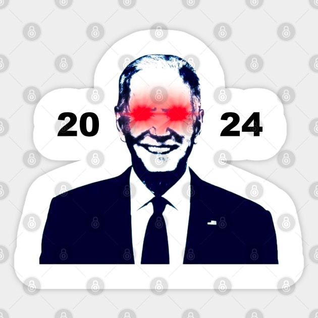 Dark Brandon 2024 Meme Biden Harris For President 2024 Sticker by TrikoNovelty